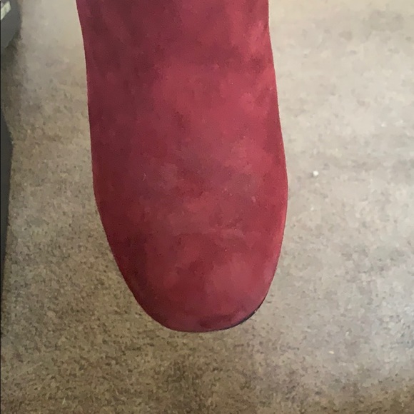 Karl Lagerfeld Red Suede Boot - Picture 9 of 11